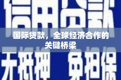宛城国际贷款，全球经济合作的关键桥梁