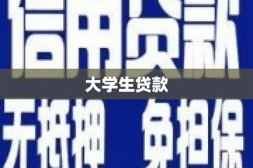 宛城大学生贷款