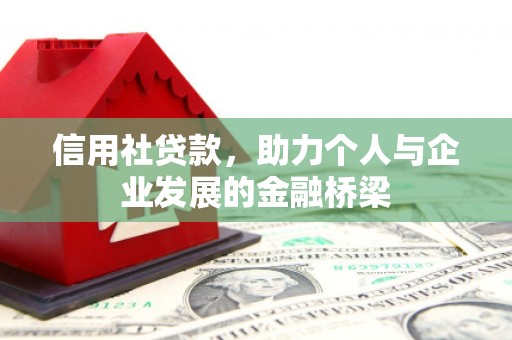 宛城信用社贷款，助力个人与企业发展的金融桥梁