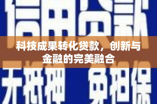 宛城科技成果转化贷款，创新与金融的完美融合