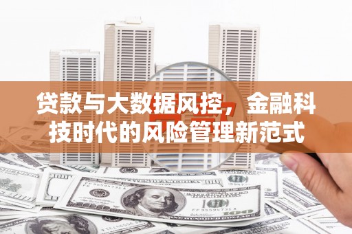 宛城贷款与大数据风控，金融科技时代的风险管理新范式