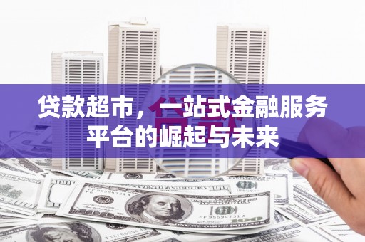 宛城贷款超市，一站式金融服务平台的崛起与未来