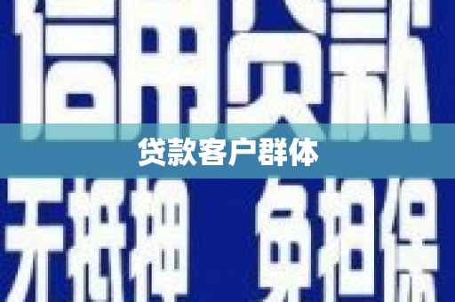 宛城贷款客户群体