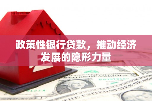 宛城政策性银行贷款，推动经济发展的隐形力量