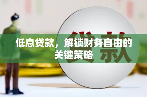 宛城低息贷款，解锁财务自由的关键策略