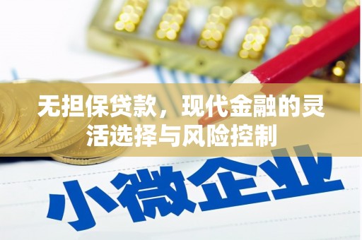 宛城无担保贷款，现代金融的灵活选择与风险控制