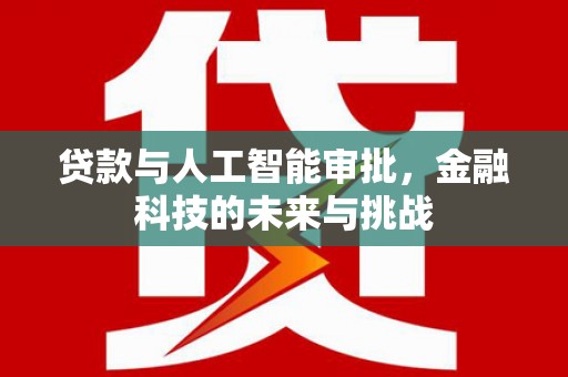 宛城贷款与人工智能审批，金融科技的未来与挑战