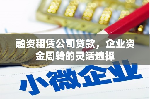 宛城融资租赁公司贷款，企业资金周转的灵活选择