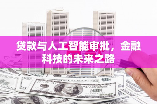宛城贷款与人工智能审批，金融科技的未来之路