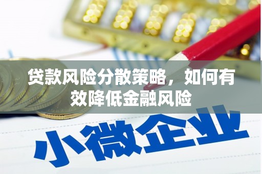 宛城贷款风险分散策略，如何有效降低金融风险