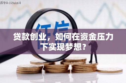 宛城贷款创业，如何在资金压力下实现梦想？