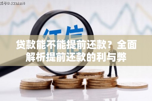 宛城贷款能不能提前还款？全面解析提前还款的利与弊