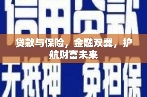 宛城贷款与保险，金融双翼，护航财富未来