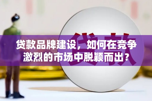 宛城贷款品牌建设，如何在竞争激烈的市场中脱颖而出？
