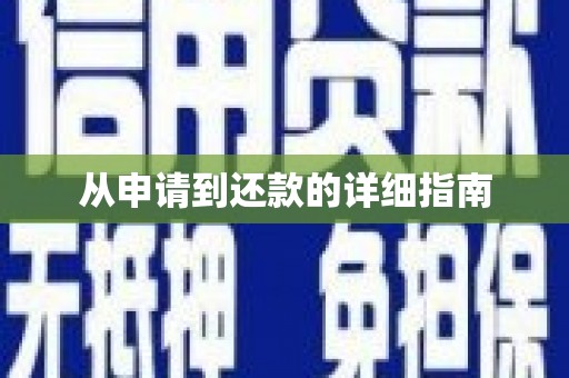 宛城从申请到还款的详细指南