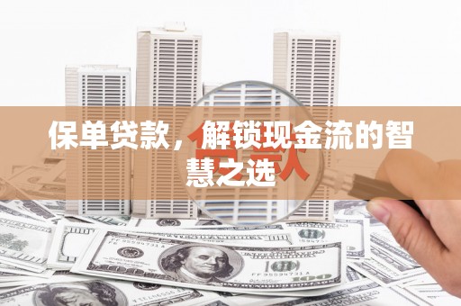 宛城保单贷款，解锁现金流的智慧之选