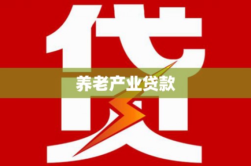 宛城养老产业贷款