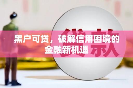 宛城黑户可贷，破解信用困境的金融新机遇