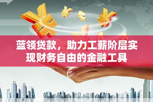 宛城蓝领贷款，助力工薪阶层实现财务自由的金融工具