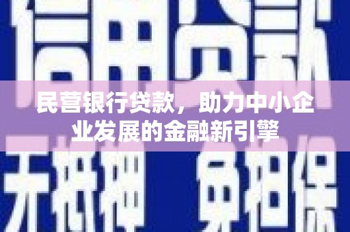 宛城民营银行贷款，助力中小企业发展的金融新引擎