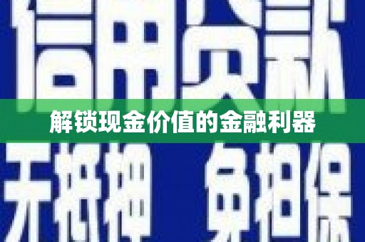 宛城解锁现金价值的金融利器