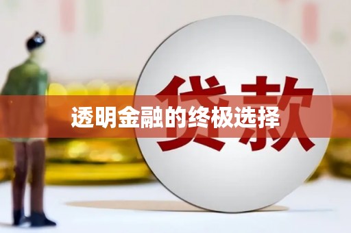 宛城透明金融的终极选择