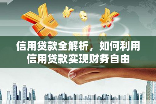 宛城信用贷款全解析，如何利用信用贷款实现财务自由