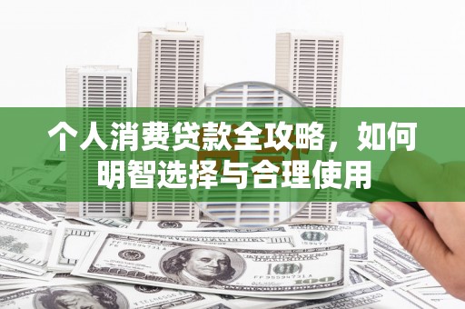 宛城个人消费贷款全攻略，如何明智选择与合理使用